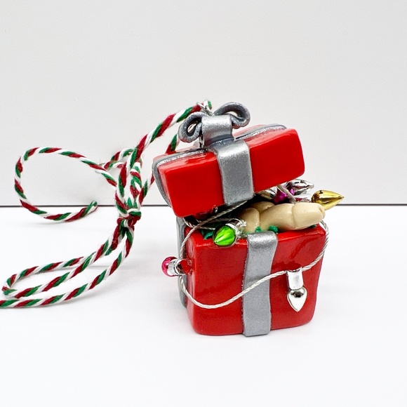 Dick in a Box Christmas Ornament – Funny SNL-Inspired Handmade Clay Ornament - Picture 7 of 16